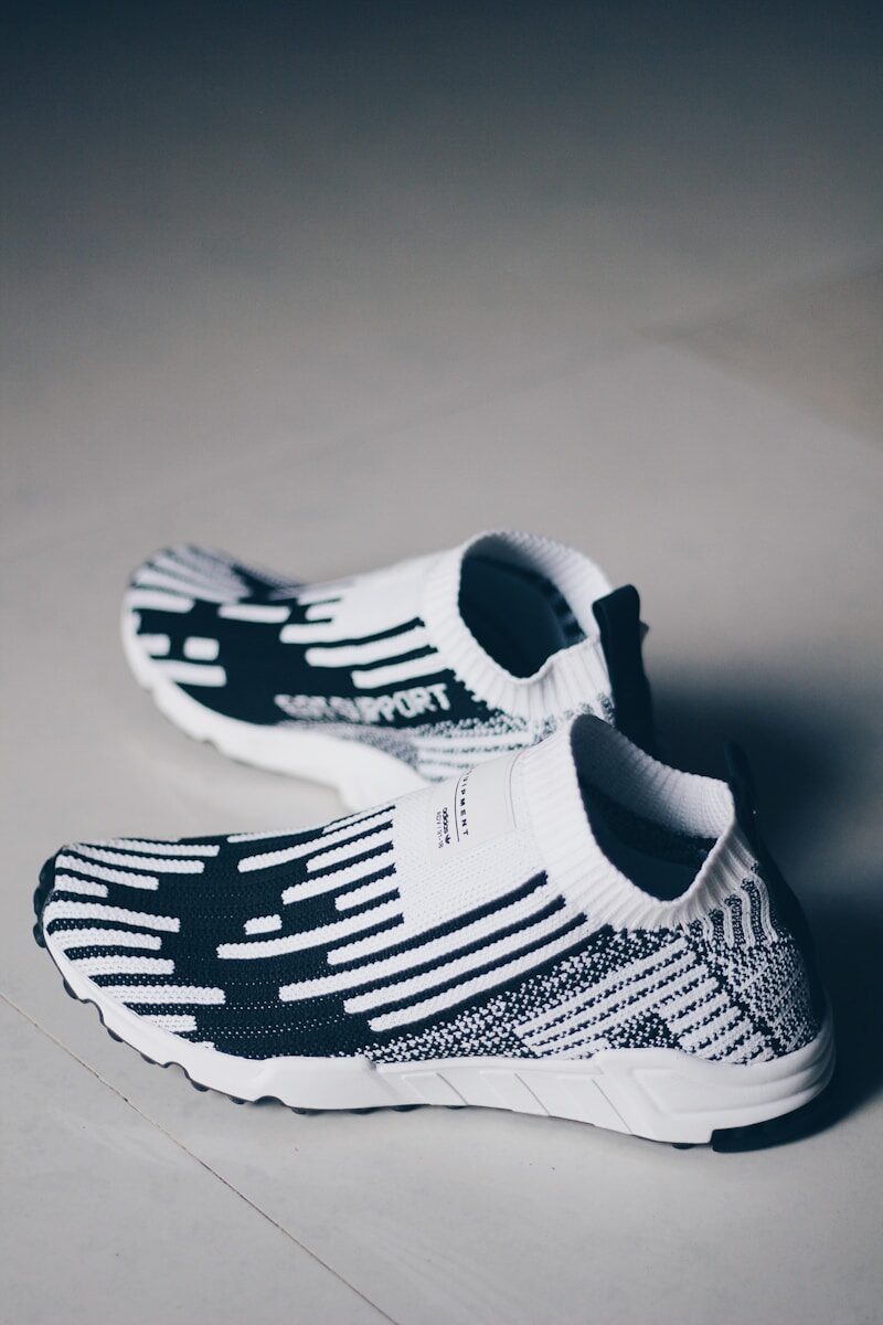 Sock-Style Stretch Knit Sneakers